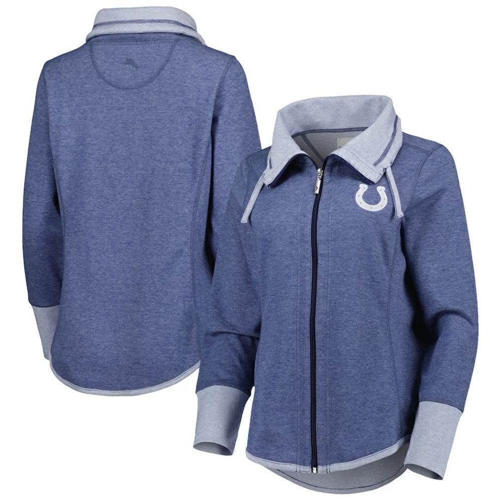 Tommy Bahama Heathered Royal Indianapolis Colts Sport Sun Fade Full-Zip